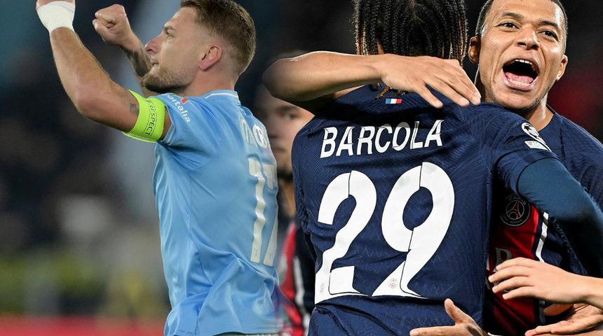 Şampiyonlar Ligi'nde bu gecenin şanslıları ev sahibi ekipler oldu! PSG ve Lazio sahadan galibiyetle ayrıldı...