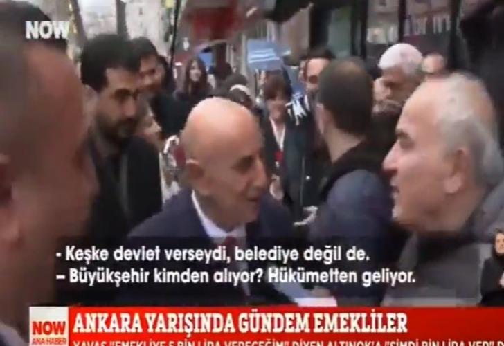AK Parti'nin Ankara adayı Turgut Altınok ile emekli vatandaş arasında dikkat çeken diyalog: ‘Provokasyonu bırakalım’ G4