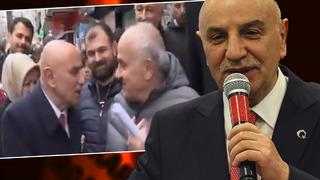 AK Parti'nin Ankara adayı Turgut Altınok ile emekli vatandaş arasında dikkat çeken diyalog: ‘Provokasyonu bırakalım’