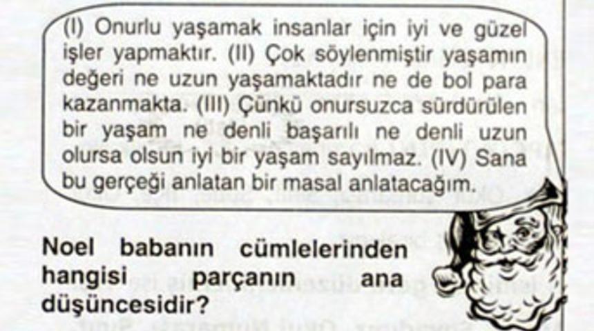 İlk&ouml;ğretimde 'Noel Baba sorusu'na tepki