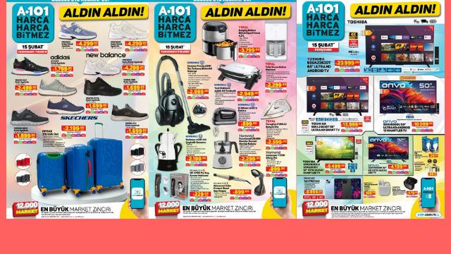 A101'e Samsung tabletler, telefonlar, Skechers ayakkabılar geliyor! 15 Şubat A101 Aldın Aldın Kataloğu burada