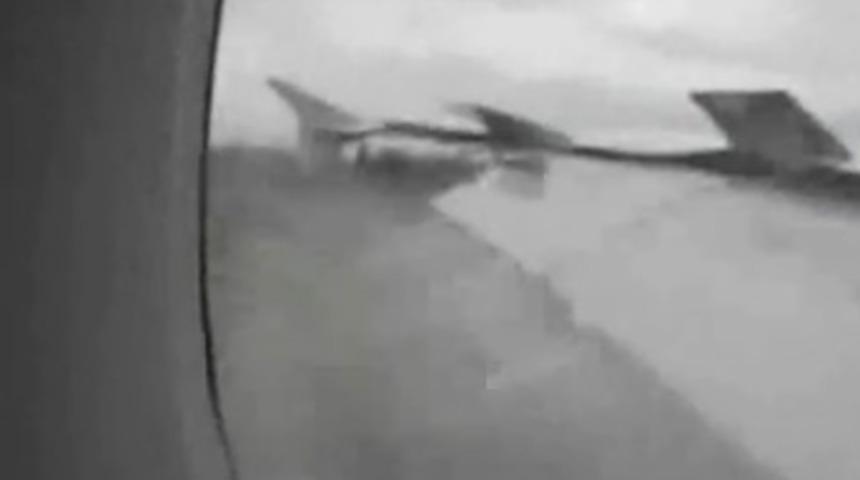 Havada dehşet anları!