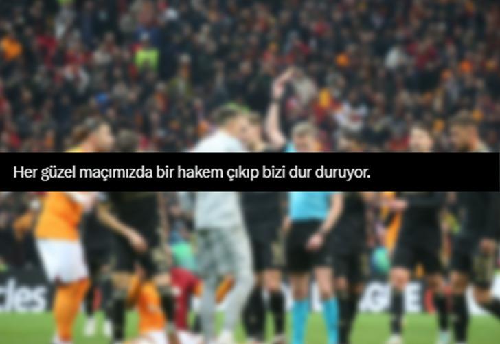 İspanyol hakemin kararları galibiyetin bile önüne geçti! Maçın ardından Galatasaray taraftarı kampanya başlattı G1