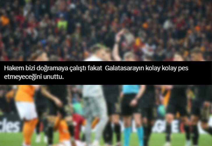 İspanyol hakemin kararları galibiyetin bile önüne geçti! Maçın ardından Galatasaray taraftarı kampanya başlattı G3