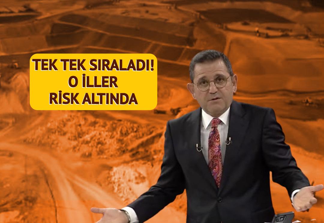Fatih Portakal 'L&uuml;tfen dikkatli dinleyin' diyerek uyardı, ardından tek tek saydı: O iller risk altında