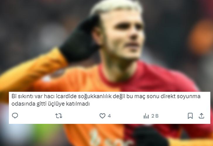 Icardi'nin golü attığı esnada dikkat çeken detay! Taraftarların dikkatinden kaçmadı, maç sonunda direkt soyunma odasına gitti... G1