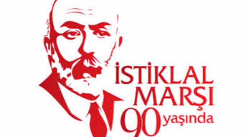 İstiklal Marşı'nın 90. yıl logoları