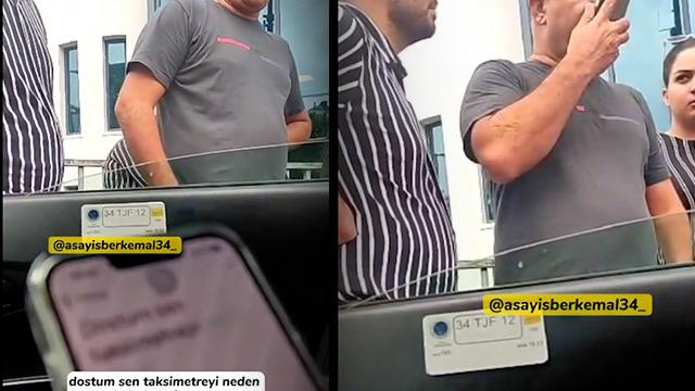 Taksici-müşteri sürtüşmesine yenisi eklendi: Yabancı turistler taksimetre açmak istemedi! 20 kilometreye 250 lira veriyorsun 