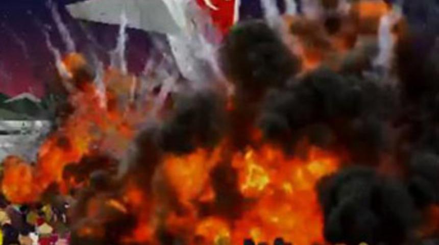 Ay-yıldızlı u&ccedil;akla intihar saldırısı