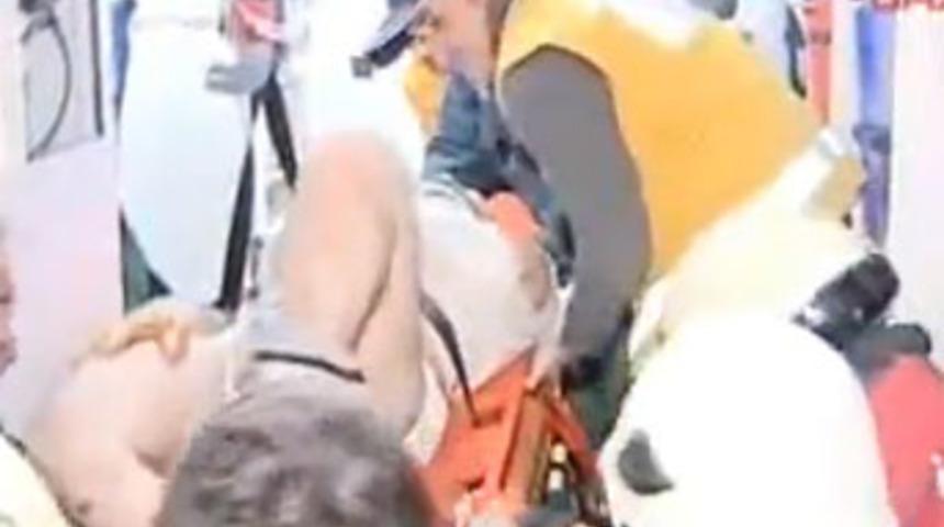 İş&ccedil;inin &ccedil;ığlıkları yeri g&ouml;ğ&uuml; inletti