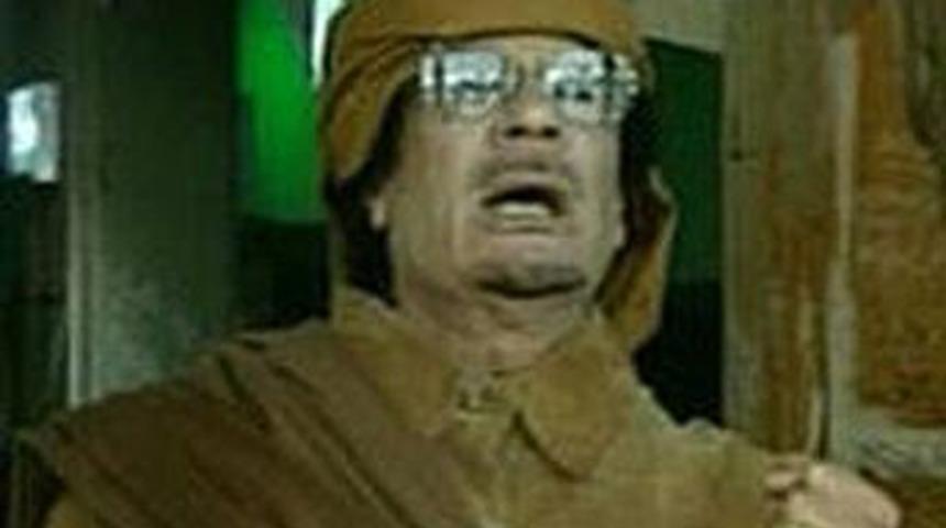 Kaddafi'den i&ccedil; savaş &ccedil;ağrısı