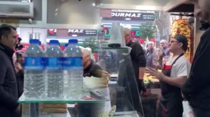 Murat Kurum ile döner ustası arasında dikkat çeken diyalog! 'Yapma gözünü seveyim'