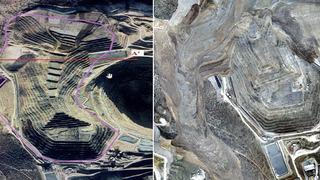 İliç'teki altın madenindeki toprak kaymasının büyüklüğünü uydu görüntüleri gözler önüne serdi! '20 milyon 160 bin metreküplük kütle...'