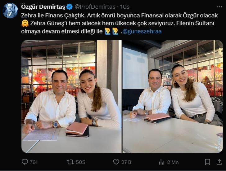 Serveti gündem olmuştu! Özgür Demirtaş ile Zehra Güneş buluştu: "Finans çalıştık" G5