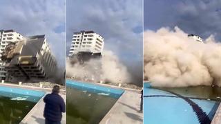 Yer: İskenderun! 13 katlı bina yerle bir oldu: Panik anları saniye saniye kamerada!