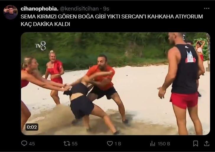 Survivor son bölümde Pınar-Sema-Seda kavgasını ayırmaya çalışan Sercan Yıldırım sosyal medyanın dilinde! G4