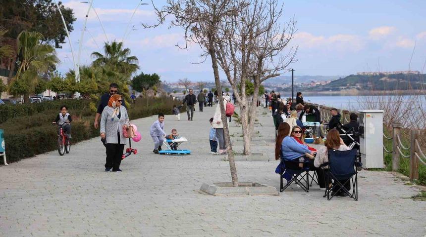 Kışın bahar havası yaşıyorlar! O ilde vatandaşlar pikniğe akın etti