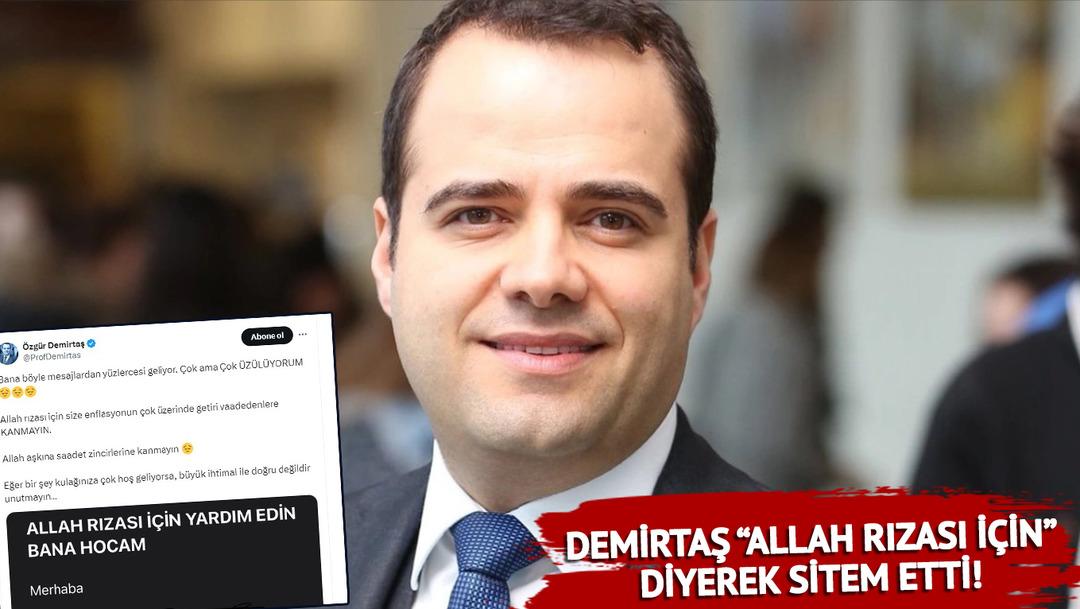 Prof. Dr. &Ouml;zg&uuml;r Demirtaş finansal yardım isteyen takip&ccedil;isine bu nasihati verdi! "Allah rıza i&ccedil;in" dedi ve...