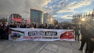 Elazığ'da İsrail'in Gazze'deki saldırıları protesto edildi