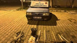 Bursa'da kaçak kazı yaparken suçüstü yakalanan 3 şüpheli tutuklandı