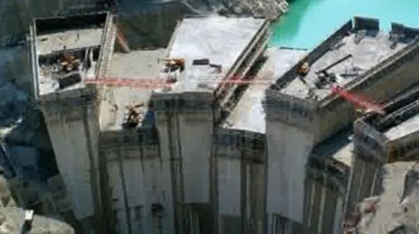 Deriner Barajı m&uuml;hendislik harikası