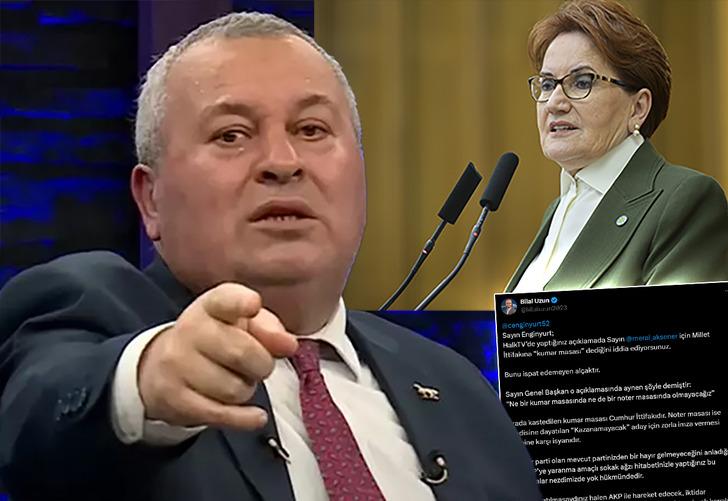 Kendisine gelen tweet'i canlı yayında okuyan Cemal Enginyurt tehdit etti: "Seni de Akşener'i de sokağa çıkamaz ederim"