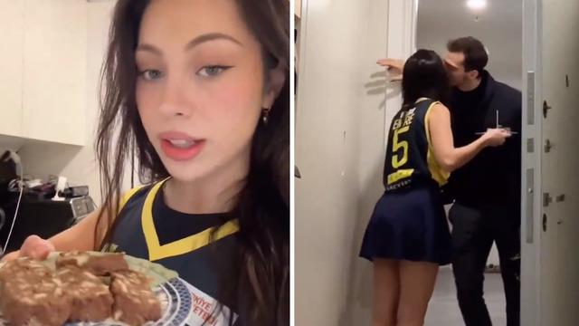 Fenerbahçeli sporcuya şaşırtan sürpriz! Buket Sena o anları kameraya kaydetti