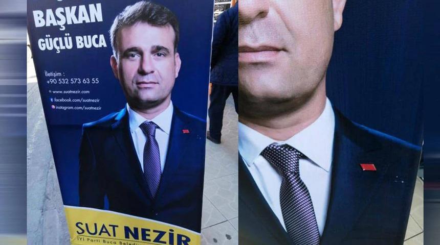 CHP rozetli İYİ Parti adayı: Sosyal medya bu afişi konuşuyor! Suat Nezir'in fotoğrafı gündem oldu