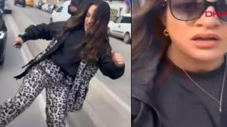 Zenginler böyle demek ki diyerek kaydetti... Kadın sürücü meydan okudu: Arkadan çarpıp tekmeledi, yetmedi takip edip önünü kesti! 