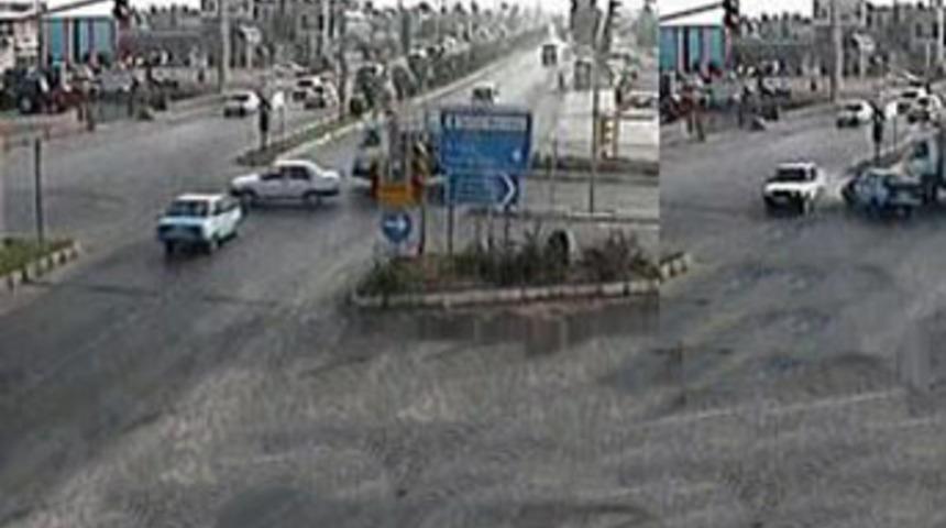 Kaza anları kamerada