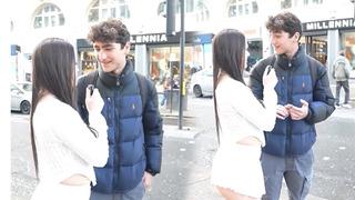  İngiltere'de 'Kiss or slap' bir Türk'e denk gelirse... O anlar sosyal medyada viral oldu