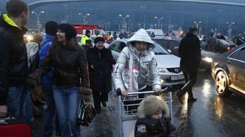 Moskova'da havalimanında patlama