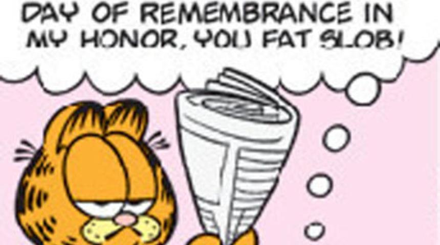 Garfield gazileri fena kızdırdı