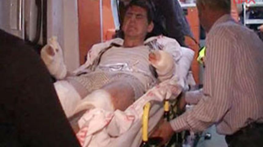 Evde patlama 10 yaralı