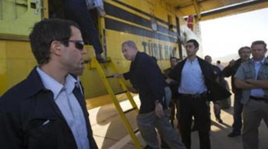 Netanyahu, T&uuml;rk u&ccedil;aklarını ziyaret etti!