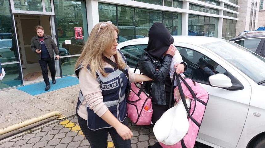 14 yaşındaki kızla birlikte dudak uçuklatan hırsızlık yaptı! 3 aylık bebeğiyle birlikte hapse girdi