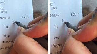 Kocasına 'tatlım' diyen garsona öyle bir ders verdi ki... Bahşiş bekleyen garson karşılaştığı notla şaşkına döndü... Kocama tatlım deme