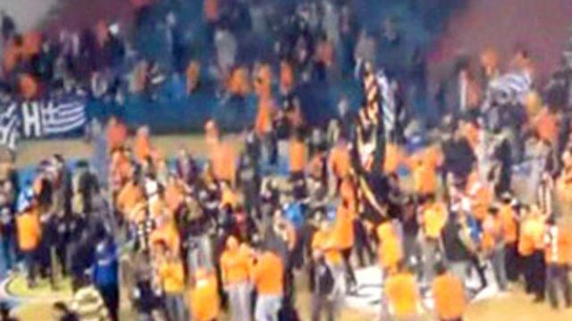 Saldırı anları taraftar kamerasında