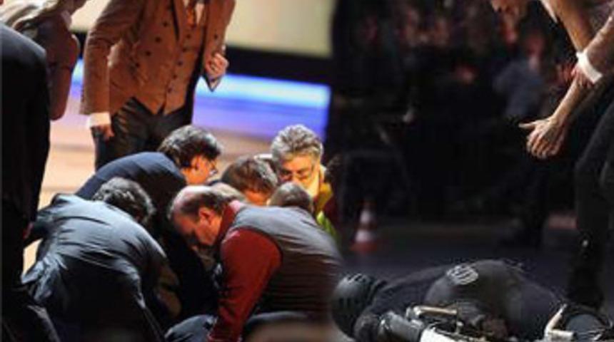 Almanya'da canlı yayında feci kaza