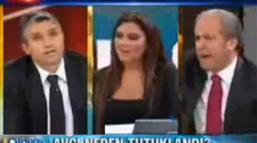 Canlı yayında tehdit!