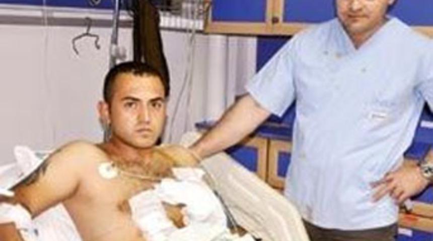 Duran kalbi eline alıp &ccedil;alıştırdı