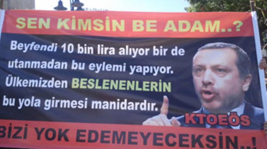 KKTC'deki mitingde arbede