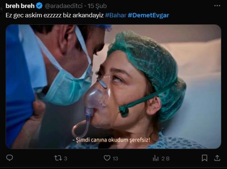 Bahar dizisiyle ekrana dönen Demet Evgar sosyal medyayı salladı! "Efsanesin ez geç aşkım" G5