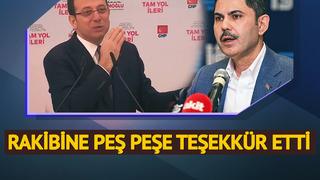 İmamoğlu en büyük rakibi Murat Kurum'a peş peşe iki kez teşekkür etti: Tekrar baktık, vallahi onun dediği doğruymuş