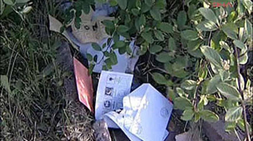 TEM'de 3 çuval oy pusulası