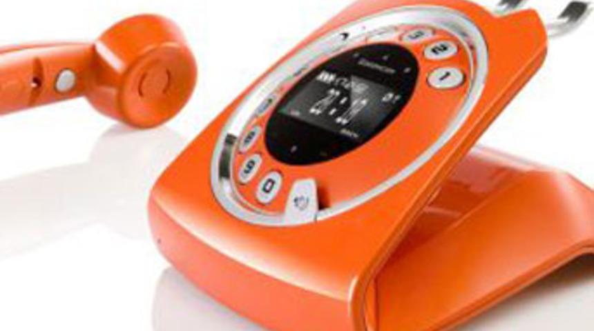 Nostaljik kablosuz telefon