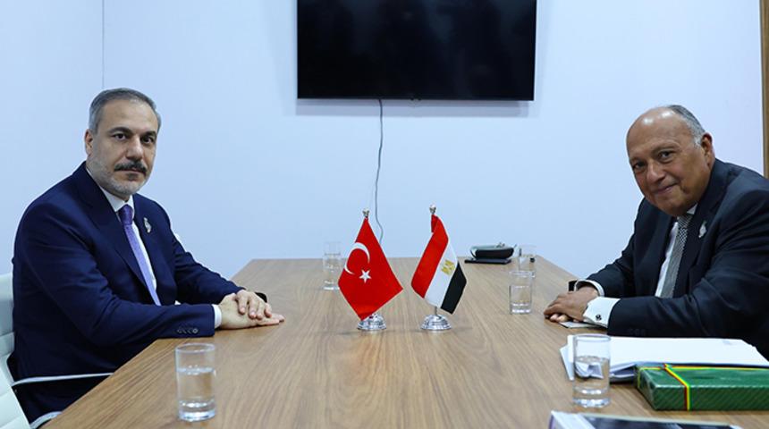 Dışişleri Bakanı Fidan, Mısır Dışişleri Bakanı Shoukry ile bir araya geldi