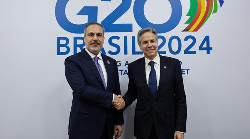 Bakan Fidan, ABD'li mevkidaşı Blinken ile görüştü!