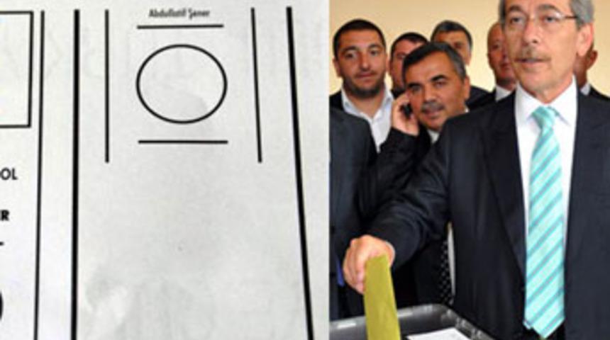 Şener'den oy pusulası tepkisi