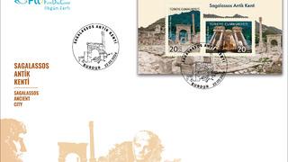 PTT'den Sagalassos Antik Kenti konulu anma pulu ve ilk gün zarfı